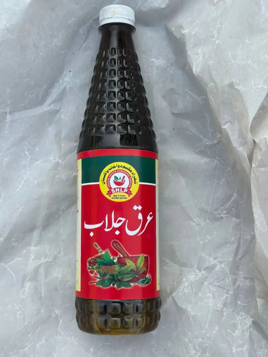 Pure Arq Gulab by Hakeem Shahzad Dawakhana for skincare and wellness.